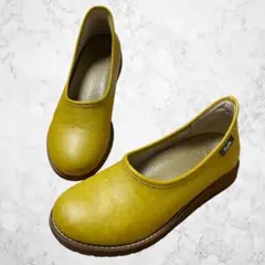 Belle＆Sofa ベルアンドソファ スリッポン レザー マスタード 23cm
