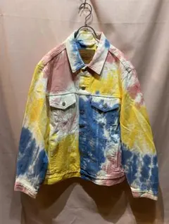 リーバイスプレミアムタイダイトラッカージャケットデニムGジャンビンテージフィット