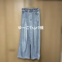 alicia PAGEBOY ライトブルー ワイドデニムパンツ