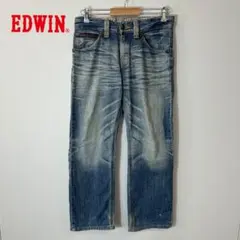 【EDWIN/エドウィン】vintageストレートデニム インディゴブルー