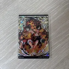 ワンピース　ウエハース　カード　シークレット　ルフィ&エース