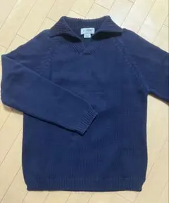 J.CREW ネイビー コットン　ニットセーター