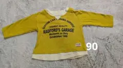 crescentプリントTシャツ 90