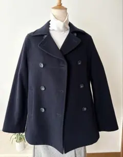 HusHusH ハッシュアッシュ ウール ピーコート ネイビー Mサイズ