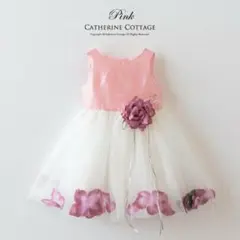 キャサリンコテージ　花びら揺れるロマンティックベビードレス 80-90cm