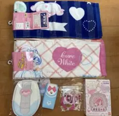 新品未使用 フェイスタオル ポーチ リップケース アクリルキーホルダー 