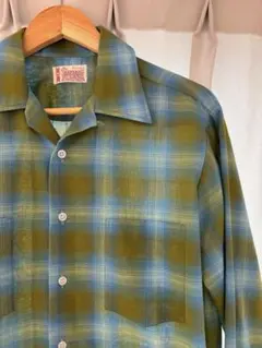 TOWNCRAFT 60's オンブレチェック Penneys シャツ　M