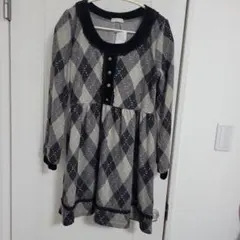 axes femme アーガイル柄ミニワンピース