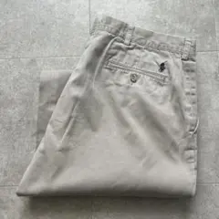 ポロラルフローレン プレストンチノ W40L30 ベージュ ロゴ刺繍