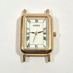 T*♥様 ​【不動品】 ロエベ LOEWE 腕時計 ヘッドのみ ゴールド スクエのサムネイル