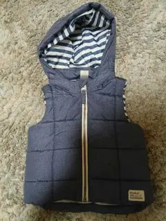 Ｈ&М　80cm アウター ネイビー　ベスト　中綿