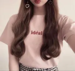 GRL ロゴ刺繍Tシャツ ピンク [pm147] L 美品