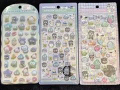 ボンボンドロップシールミニ＆サンリオ第二弾＆コットンパフィシール　はぴだんぶい