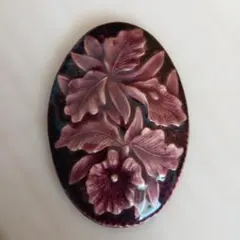 七宝焼き オパール型ブローチ