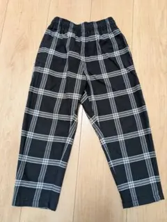 GU チェック柄 シェフパンツ　長ズボン 110サイズ