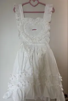 モモコハウス 定番フリルエプロン ミニ 白 - メルカリ