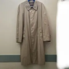 80'sバーバリー　ロンドン　ベージュ ステンカラーコート　英国製　48