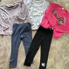 トップス130レギンス120 セット　裏起毛長袖　バースデイ　プリキュア　女の子