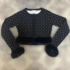 【Darich ダーリッチ】ドット　ジャガード フェザーニットトップス