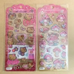 サンリオキャラクターズ ドロップジェリーシール ハローキティ　マイメロディ