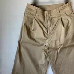 人気商品 UNIQLO ハイウエストチノワイドパンツ チノパン カジュアル