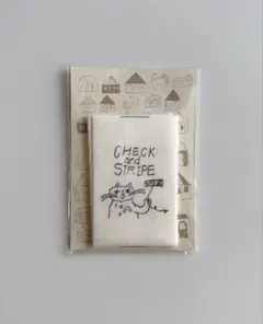 チェック&ストライプ　トラネコボンボン　タグ