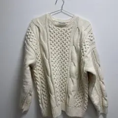 RODEO CROWNS ケーブルニットセーター アイボリー