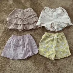 女の子　ショートパンツ　4点セット　110