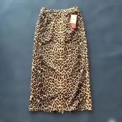 しまむら　ナロースカート　豹柄　ヒョウ柄　ロングスカート