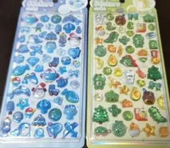 ◎3Dシール ぷっくり ぷくぷく ドロップシール 立体シール ２枚セット