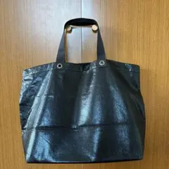 Doudou 黒 トートバッグ 光沢　超美品