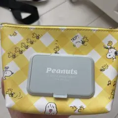 Peanuts スヌーピー ポーチ イエロー