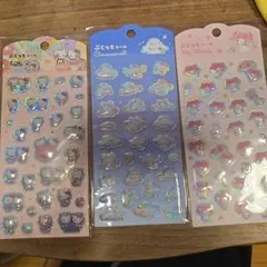 キャンドゥ サンリオ ぷくっとシール　3点　マイメロディ　シナモロール　キティ