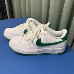 エアフォース1 ロー ホワイト /グリーン 23cm