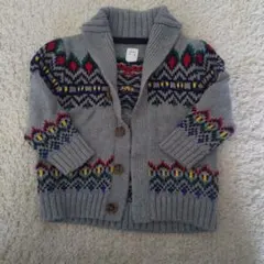 baby GAP ノルディック柄カーディガン 12-18ヶ月