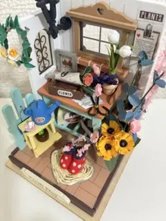 【完成品】Rolife ミニガーデン ミニチュア ドールハウス