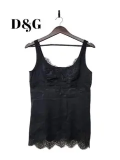 DOLCE&GABBANA レースキャミソール 黒 42 ドルガバ 2025年最新】D&G ／ Dolce＆Gabbana レディース 下着・アンダーウェア