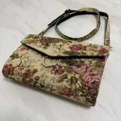 【LOWRYS FARM】ゴブランバッグ 美品 レトロ 花柄