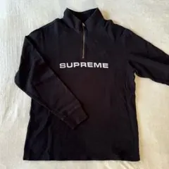 Supreme フリース ハーフジップ ブラック M Supreme ハーフジップ フリース プルオーバー FW23 関税送料込