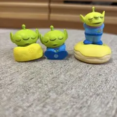 リトルグリーンメン　フィギュア 3体セット　カプセルトイ