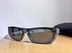 BALENCIAGA SHIELD RECTANGLE サングラス シルバーのサムネイル