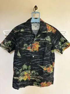 AVIREX アロハシャツ U.S.M.C. ブラック Mのサムネイル