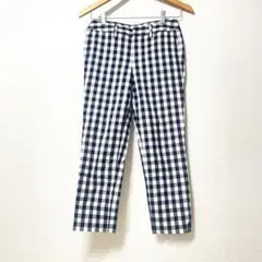 クイーンズコート　QUEENS COURT チェック柄カジュアルパンツ　パンツ