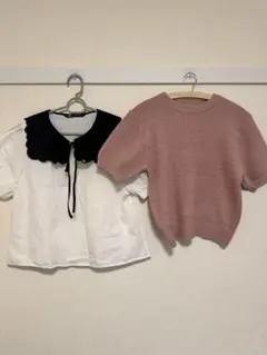 【ZARA/BALLJUNCHO】半袖トップス2点セット 春服 まとめ売り