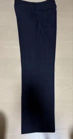 ZARA ネイビー チェック柄 スラックス EUR 40