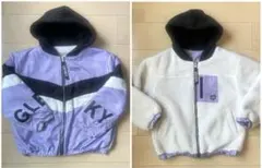 ピンクラテ　アウター　リバーシブル　パープル　130cm