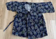 ネイビー花火甚平 120cm