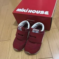 【箱付き/メルカリ便】ミキハウス　ミズノコラボ　赤 スニーカー　15.5cm