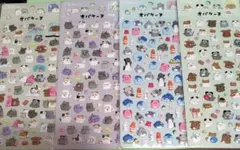 4点　オバケーヌ　ぷっくりシール