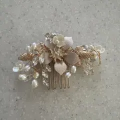 ヘアアクセサリー ブライダル ウェディング 結婚式 お呼ばれ　花